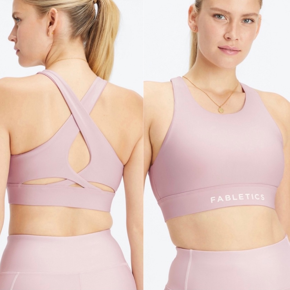 Fabletics No-Bounce Muted Mauve Sport Bra Size XS